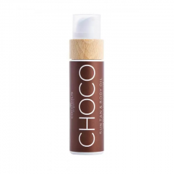 Organiškas įdegio aliejus kūnui, COCOSOLIS CHOCO, šokoladinio aromato, 110 ml	