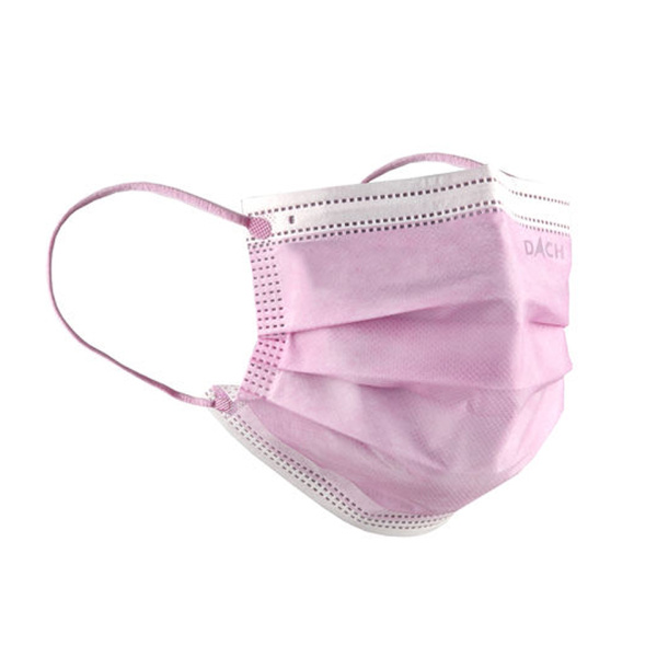 Apsauginės, medicininės veido kaukės, DACH MediClassic Face Mask TYPE IIR, rožinės, 50 vnt (1)
