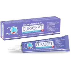 Burnos gleivinės ir dantenų gelis CURASEPT ADS su  0.5 % chlorheksidino+ha, 30 ml