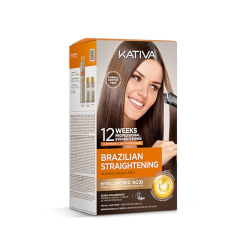 Plaukų tiesinimo rinkinys KATIVA Brazilian Straightening, 1 rink