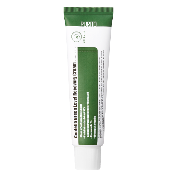 Atstatantis veido kremas su centele Centella Green Level Recovery Cream, PURITO, 50 ml (1)