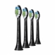 Standartinės elektrinio dantų šepetėlio galvutės, PHILIPS Sonicare W2 Optimal White, HX6064/11, juodos spalvos, 4 vnt (1)