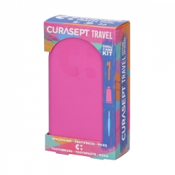 Kelioninis rinkinys CURASEPT Travel Kit, rožinis, 1 rink