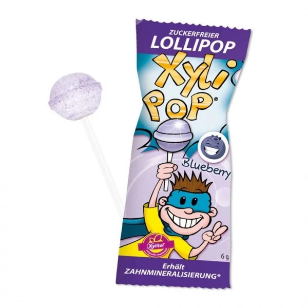 DentalCare XyliPOP ledinukas mėlynių skonio, HAGER&WERKEN, Xylitol, 1 vnt