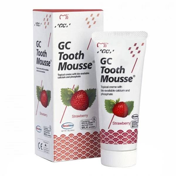 Dantų kremas GC Tooth Mousse, braškių skonio, 35 ml