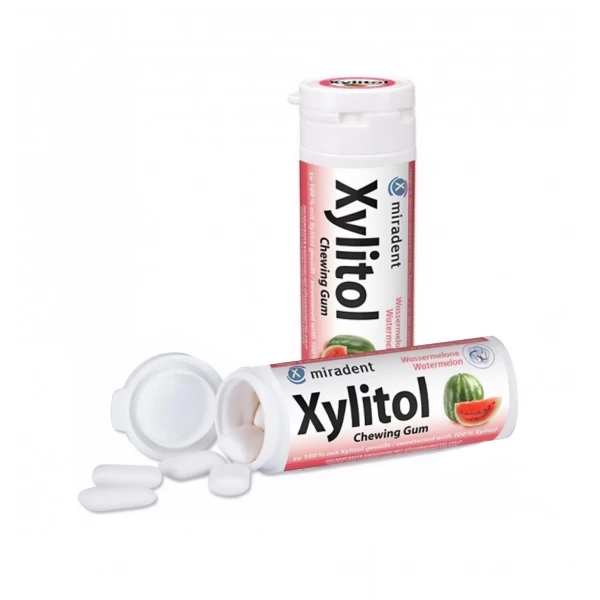 Miradent Xylitol kramtomoji guma arbūzo